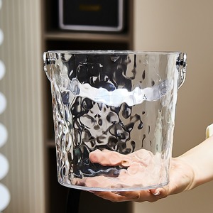 Nuovo secchio per il ghiaccio in vetro trasparente per uso domestico, cesto per frutta da Picnic in <span class=keywords><strong>plastica</strong></span> all'aperto, secchio portatile - Product Image 4