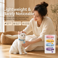 Traceur GPS pour animaux de compagnie, collier anti-perte avec clochette discrète, localisateur de sécurité léger compatible avec Find My et Find Hub