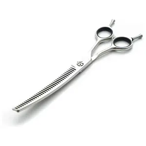 New Arrival 7.0" Japanese 440 C Stainless Steel Curved Thinning Pet Grooming Scissors For Dogs