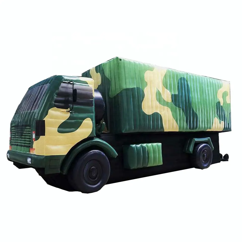 Model kendaraan militer Off-road gaya mobil truk tiup untuk acara iklan film