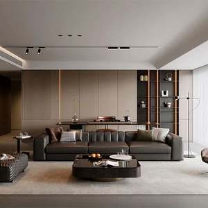 Armoires de rangement en bois minimaliste modernes pour salon et salle à manger, meubles personnalisables pour toute la maison, pour villas - Product Image 1