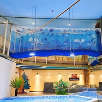 Gran Parque Infantil de Cuerdas Tejidas para Interiores, Equipo de Juego para Niños, Centro de Entretenimiento Familiar, Área de Juegos para Centros Comerciales