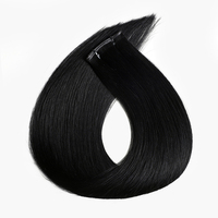 Extensions de cheveux Genius Weft de qualité supérieure, 100% cheveux humains chinois, cuticules alignées, double épaisseur, super fines, tissées à la main