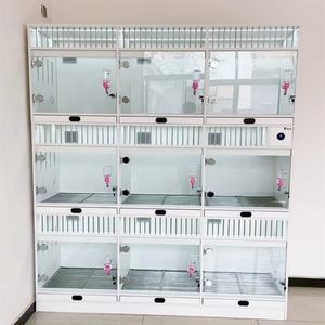 Heavy Indoor Houten Kooi Voor Huisdieren Met Glazen Elegante <span class=keywords><strong>Kennel</strong></span> Met Dierenthema En Whelpping Box Voor Honden, Perfecte Huisdiermeubels - Product Image 5