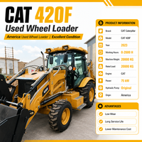 Harga Pabrik Bekas CAT 420F Wheeled Backhoe Loader 4x4 Penggerak Roda Tugas Berat Model 2023 Motor & Pompa Kapasitas 20000kg Dijual