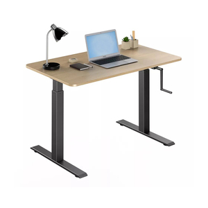 QUEENSTAR QS-UP04M2 Scrivania Regolabile Manualmente in Altezza - Design Moderno con Telaio in <span class=keywords><strong>MFC</strong></span> e Metallo per Casa/Ufficio - Product Image 1