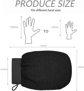 High Quality 100% Viscose Fiber Simple Exfoliating Glove <b>Body</b> Care Mitts - Product Image 4