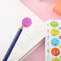 Autocollants de récompense pour enfants Spot Laser, autocollants de félicitation pour la maternelle, visage souriant, expression mignonne, imperméable, élève, Chine TZ-240430