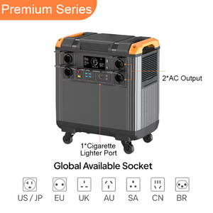 3000W Portable Power Station With Battery & Built-in MPPT Controller <b>Solar</b> <b>Generator</b> Portable Power Bank for Outdoor Camping Rui - Product Image 2