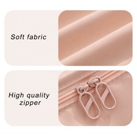 Lot de 7 pièces de logo personnalisé à fermeture à glissière tendance Sac de rangement pour vêtements en polyester maillé Ensemble organisateur de bagages de voyage Cubes d'emballage