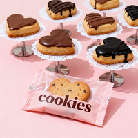 Sac à pain écologique CPP + PE de qualité alimentaire personnalisé avec logo imprimé pochette d'emballage thermoscellée pour biscuits pour collation