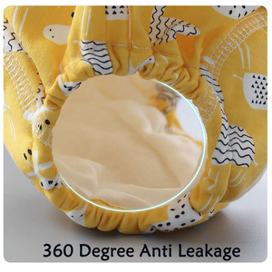 Couches lavables en coton pour bébé, lange écologique réutilisables et étanches pour nourrissons, pour bébé avec 6 couches, pantalon d'<span class=keywords><strong>apprentissage</strong></span> - Product Image 5