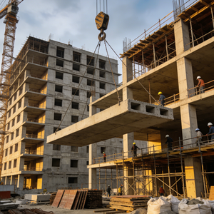 Bâtiment en acier structurel multi-étages à vente chaude stabilisé, utilise des designs modernes en métal industriel pour les locaux commerciaux - Product Image 3