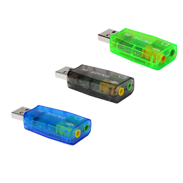 USB External 5.1 Channel Independent Sound Card for Desktop Laptop Computers No Drive USB Sound Card Consumer Electronics