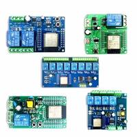 Module de relais monocanal compatible WIFI-Bluetooth BLE alimenté par courant alternatif/continu, carte de développement de relais ESP32-C3/ESP-C3-12F