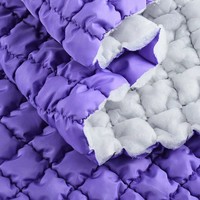 Tissu brodé à motif diamant, Tissu plissé élastique effet nuage, Tissu matelassé pour chauffe-mains
