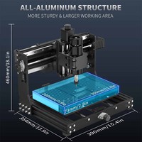 Mini Router CNC para Madera, Modelo 3020 Plus, Máquina de Grabado de Escritorio con Módulo Láser Opcional, Superventas
