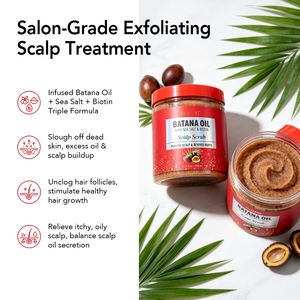 Shampoo Esfoliante Antiforfora per Pulizia Profonda del Cuoio Capelluto con Olio di Batana, Allevia il Prurito, Esfoliante per Capelli - Product Image 2