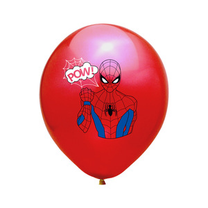 Venta caliente Spider Man Feliz cumpleaños fiesta decoración superhéroe personaje <span class=keywords><strong>de</strong></span> dibujos animados película látex impresión Globos para niños juguete - Product Image 2