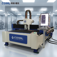 Machine de découpe laser à portique à table de travail unique CORAL CRL-4015A 3000W, équipement industriel CNC à fibre pour toutes les tôles métalliques