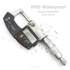 IP65 निविड़ अंधकार इलेक्ट्रॉनिक 0-1 "/ 0-25mm 25-50mm 50-75mm 75-100mm मीट्रिक और इंच पढ़ने डिजिटल बाहर माइक्रोमीटर