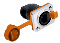 Connecteur de panneau étanche à 90 degrés à prix compétitif pour connecteur de signal audio/vidéo Ip65 connecteur Rj45