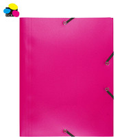 Carpeta Laminada de PP con 3 Solapas, Cierre Elástico, para Papel A4/Carta, Ecológica, Ligera, Duradera, para Oficina y Escuela, Venta al Por Mayor