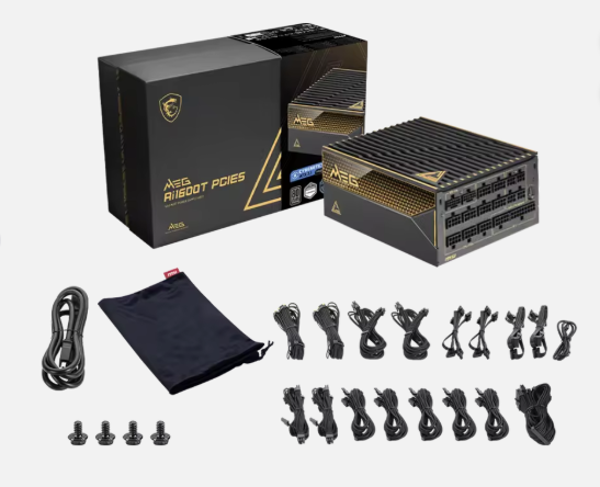 Original for MEG Ai1600T PCIE5 1600W 80+ Titanium Full Modular ATX 3.1 Power Supply Desktop PSU in Stock