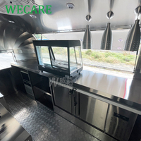 WECARE Camion de Nourriture Mobile Personnalisé Café Bar Pizza Remorque de Traiteur Camion de Glace Camion de Nourriture Entièrement Équipé avec Cuisine Complète