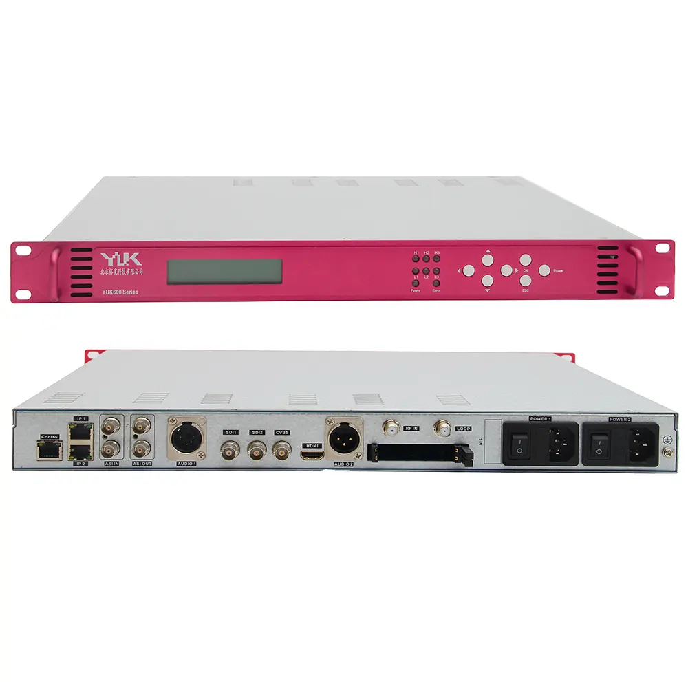 ベストセラーISDB-TフルHD1080P IRD HDM I CVBSSDI出力ASI/IP入力/出力デジタルTV放送受信機デコーダー