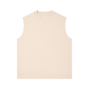 Camiseta Deportiva sin Mangas para Hombre, 300g, 100% Algodón, Holgada, Transpirable, para Gimnasio, con Tratamiento Antiarrugas - Product Image 4