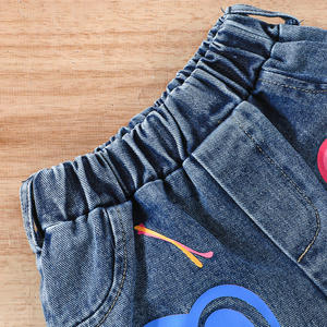 2026 儿童女童夏季套装粉色泡泡袖衬衫 + 心形印花牛仔短裤 <span class=keywords><strong>2</strong></span> 件套短裤套装 - Product Image 6