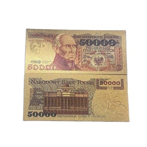 Mới 8 thiết kế phi tiền tệ sưu tập Ba Lan Ngân hàng lưu ý Pet 24K mạ vàng tiền giấy - Product Image 2