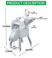Machine à découper les aliments automatique de grande capacité pour usine de transformation alimentaire, production élevée