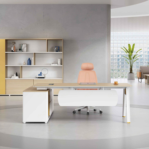 Lussuoso moderno di qualità semplice ufficio Manager tavolo in legno pannello MDF per le segretarie e il lavoro d'ufficio - Product Image 3