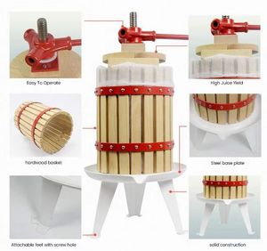 Exprimidor de mano de 12L para procesamiento de frutas y verduras, varios modelos, Motor de componentes de núcleo de madera cruda para plantas de procesamiento de frutas - Product Image 2