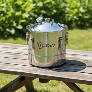 Tanque de Fermentación de Cerveza y Vino de Acero Inoxidable de 20L, 30L, 50L, 70L y 100L, Directo de Fábrica Towin, para Cerveza, <span class=keywords><strong>Whisky</strong></span>, Ron, Brandy y Vodka - Product Image 1