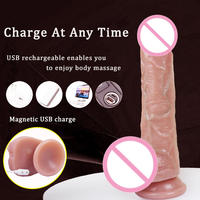 Vibrador de Alta Calidad con Control Remoto, Dildo Vibrador para Mujeres, Juguete Sexual Realista, Dildo Vibrador Femenino