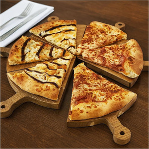 Accessoires <span class=keywords><strong>de</strong></span> cuisine <span class=keywords><strong>de</strong></span> haute qualité, 6 pièces, <span class=keywords><strong>plateau</strong></span> à pizza profond amovible <span class=keywords><strong>de</strong></span> 12 pouces, planche à pizza en bois avec couteau à pizza - Product Image 2