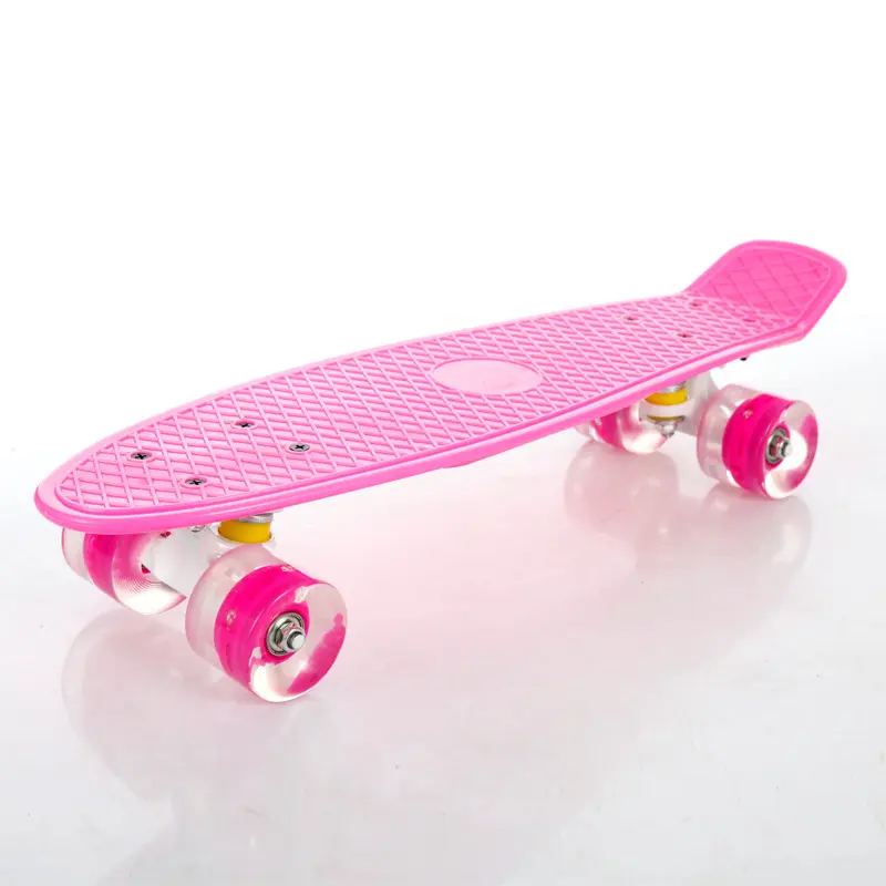 4-колесный скейтборд, Пластиковый Скейтборд 22 дюймов доска дешевая мини мельница для серфинга в комплекте в форме рыбы крейсер скейтборд банан Скейт Скейтборд для детей