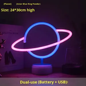 Nouvelle Lampe Néon LED 2026 à Base Plastique, Petite Veilleuse Lumineuse, Enseigne Décorative d'Ambiance pour Bar, Très Tendance sur Internet - Product Image 6