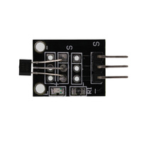 Modul Sensor Magnetik Hall KY-003 dengan Sensor Efek Hall Antarmuka Digital 3.3V-5V untuk Deteksi Medan Magnet