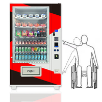 Vente chaude Combo Distributeur Automatique Petit Distributeur Automatique Vente Pour Aliments Et Boissons Combo Numérique Noir Distributeurs Automatiques