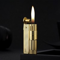 Briquet à kérosène antique antique en métal, créativité personnalisée, meule nostalgique pour hommes Ming