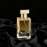 Flacons de parfum élégants en verre transparent de 50 ml avec pulvérisateur atomiseur, portables et rechargeables, compatibles avec les diffuseurs à bâtonnets d'aromathérapie