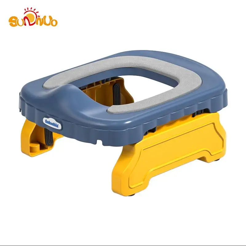 SUNNUO سيارة متعددة الوظائف قابلة للطي المحمولة قابلة لإعادة الاستخدام غير زلة قعادة السفر طفل قاعدة مرحاض للأطفال مقعد تدريب