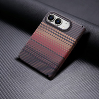 Étui de luxe haute qualité en fibre de carbone pour iPhone Duo 18 Fold, ultra fin, avec protection intégrale de la charnière et verre de protection d'écran