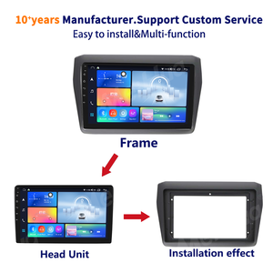 กรอบเครื่องเล่นดีวีดีในรถยนต์ขนาด 9 นิ้ว สำหรับ <span class=keywords><strong>SUZUKI</strong></span> <span class=keywords><strong>SWIFT</strong></span> ปี 2018-2022 รุ่นพวงมาลัยซ้าย/ขวา ราคาโรงงาน Meihua - Product Image 4