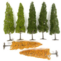 Arbre miniature fini à l'échelle HO et N, modèle d'arbre pour paysage, table de sable architecturale, diorama ferroviaire, matériel de bricolage