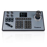 Controlador de teclado con joystick PoE USB IP RS485 RS232 para cámara PTZ, transmisión en vivo, cámara, Iglesia